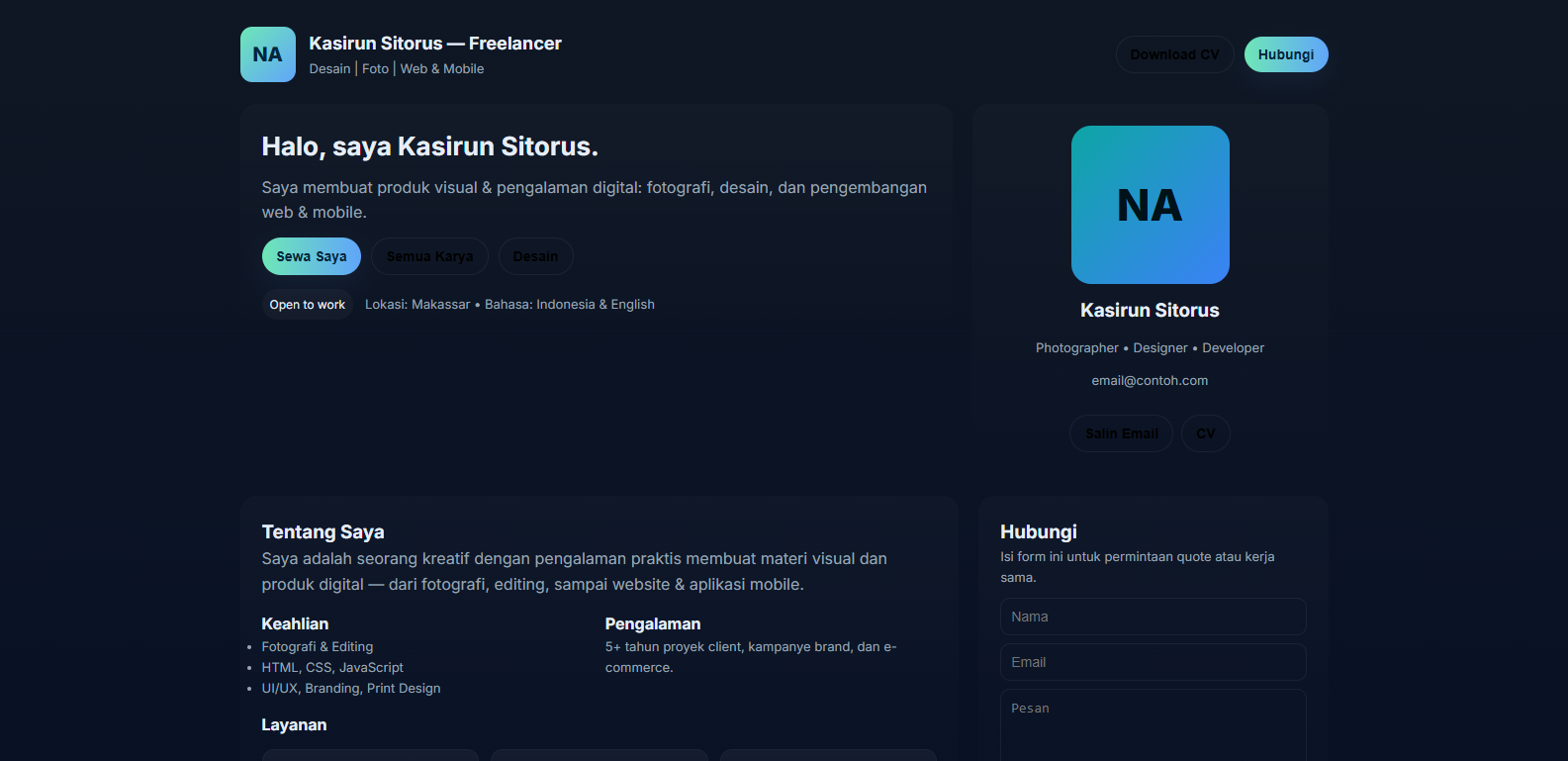 Template Portofolio 1